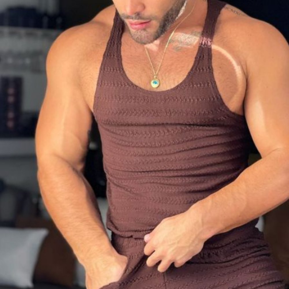 Greedy Tank Top - Dark Brown